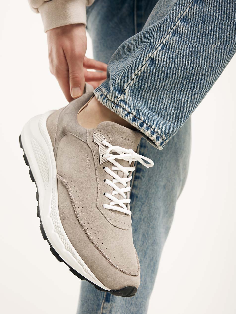 Oberon Reese Taupe Grijze Sneakers voor Heren